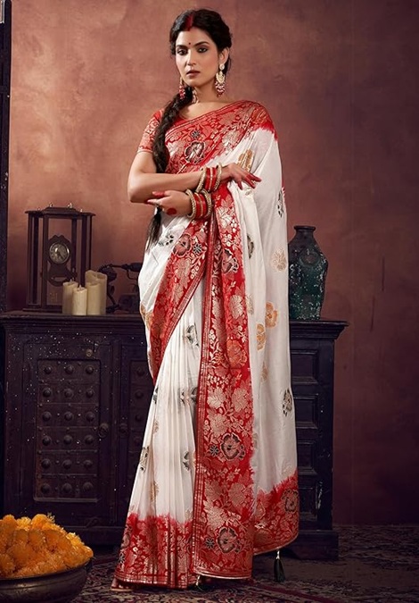 Banarasi Silk Jacquard Zari Work Saree